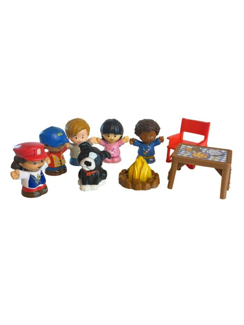 Fisher-Price Little People Replacement Figures With Camping Accessories